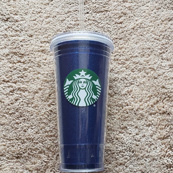 Blue glitter starbucks tumbler straw 20oz - Picture 4 of 6